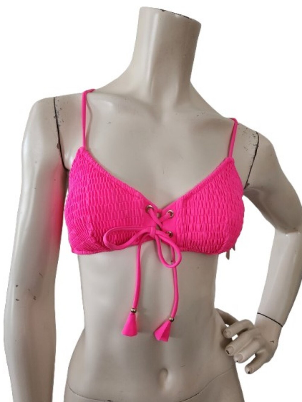 Victoria's Secret Bikini Top Women's M Pink NEW